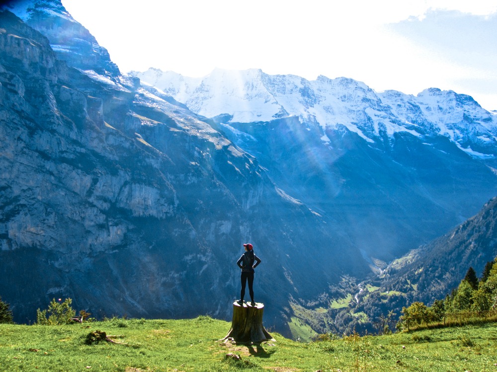 Via Ferrata Murren to Gimmelwald, Switzerland: One Insane Alpine Adventure! What to expect on the via ferrata, what to pack, what equipment you'll need and where to rent it. Do you need a guide? How difficult is it? And more! #viaferrata #murren #gimmelwald #swissalps #switzerland #lauterbrunnenvalley #jungfrau #hiking #rewilding #mywanderlustylife