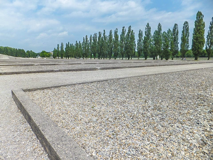 Visiting Dachau Concentration Camp memorial site | outside Munich, Germany | World War 2 | WWII | barracks barriers