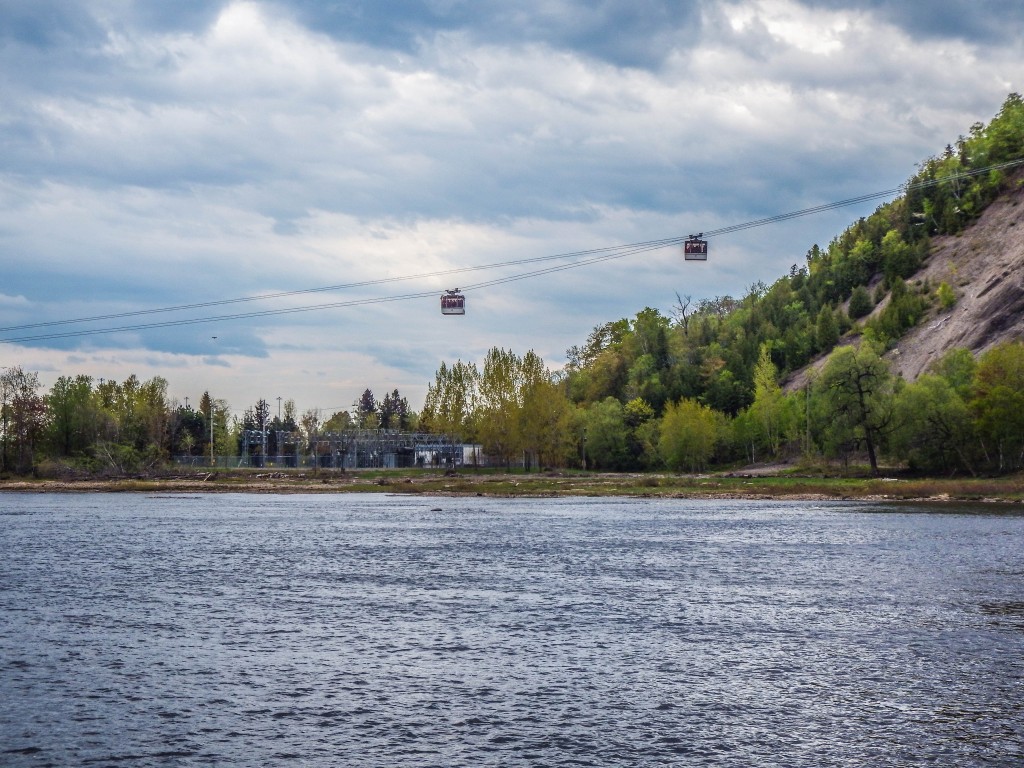 montmorency falls quebec city cable car