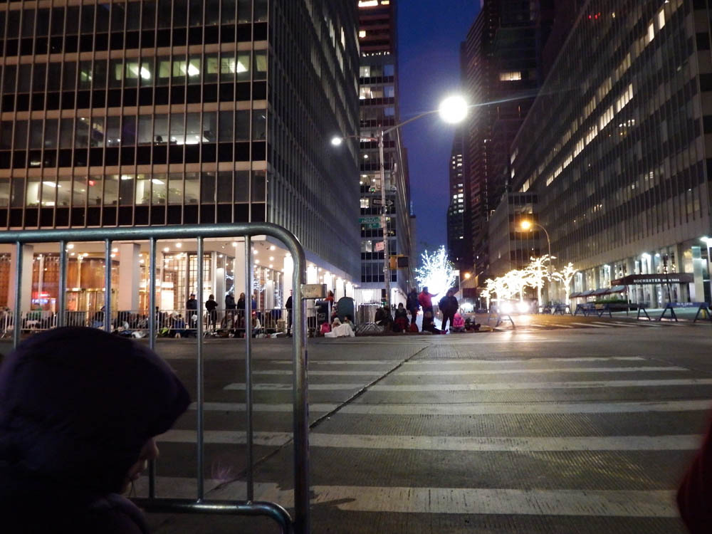 empty manhattan street before the sun comes up