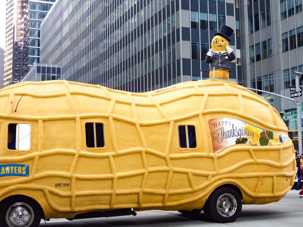 Mr. Peanut parade float