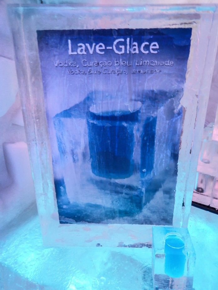 Hôtel de Glace // Straight Chillin' at Québec City's Ice Hotel | Québec City's ice hotel | ice drinks | "Windshield Washer Fluid"