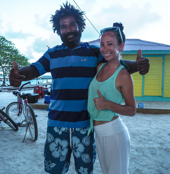 Me and Caveman | Caye Caulker snorkeling with Caveman Snorkeling Tours