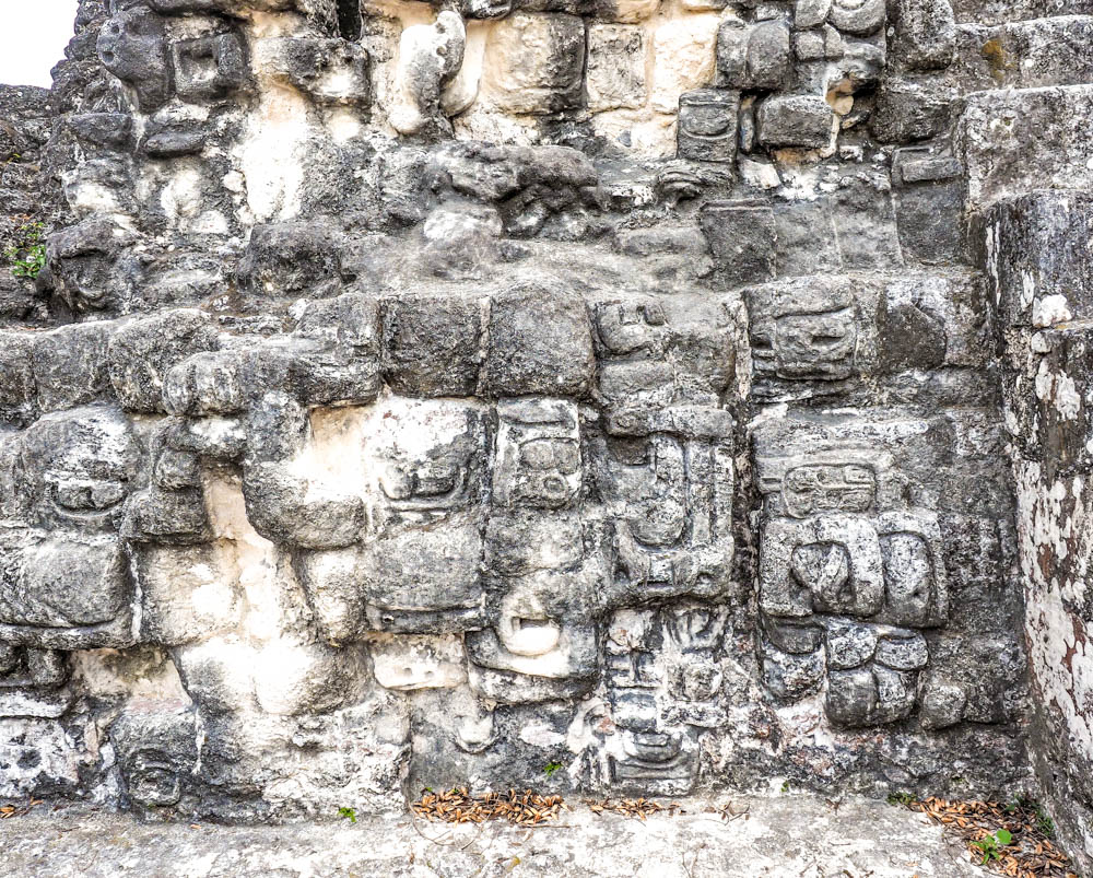 ancient carvings on stones on belize to tikal day trip