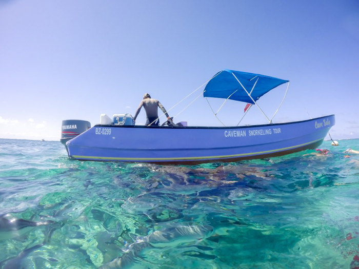 Snorkeling | Belize | Snorkeling in Belize with Caye Caulker's Caveman Snorkeling Tours