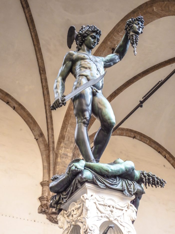 Statues in Piazza della Signoria in Florence, Italy