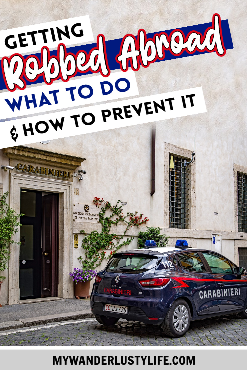 How to NOT guide for getting robbed abroad | What to do before, during, and after getting robbed abroad. Pickpocketing in Europe, travel insurance, etc. #traveltips #europe