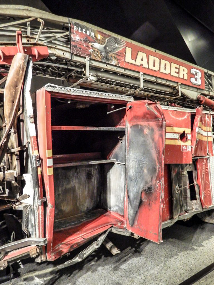 9/11 Museum and Memorial in lower Manhattan, New York City // Ladder 3 firetruck