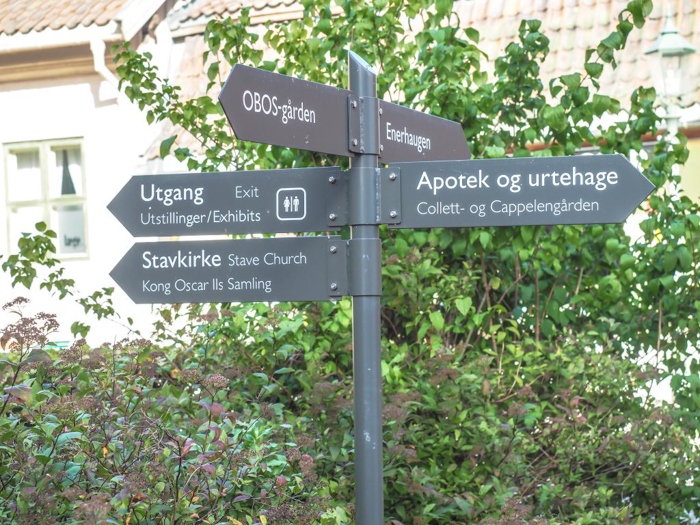 24 hours in Oslo, Norway -- Signs at the Norwegian Folk Museum