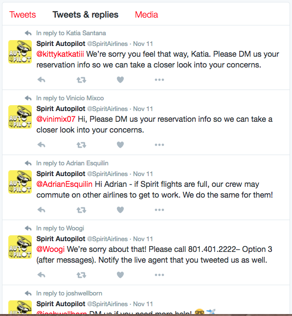 Spirit Airlines complaints