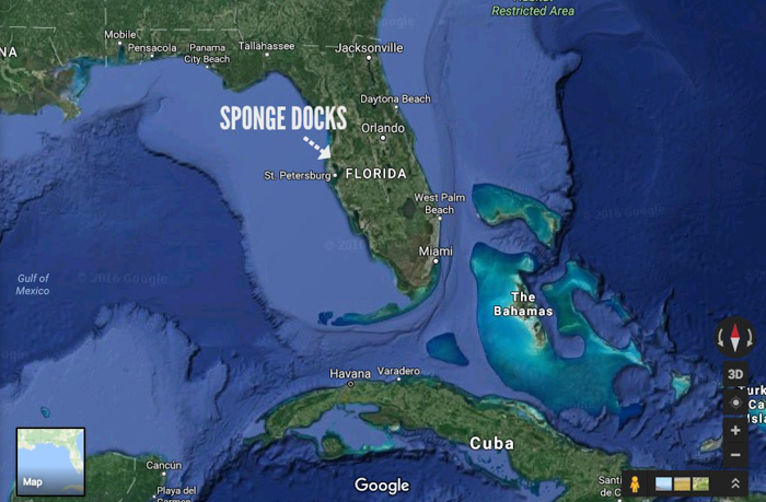 Greeking out at the Tarpon Springs Sponge Docks | What to do in the Tampa Bay area | Greek community | Greek food | Sponge capital of the world | map | Where are the Tarpon Springs Sponge Docks