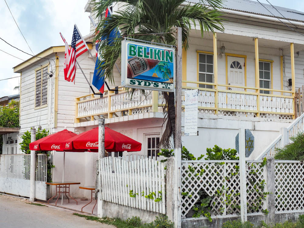 outside of restaurant in belize