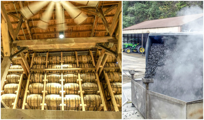 Jack Daniel's Distillery tour in Lynchburg, Tennessee | Tennessee Whiskey | perfect day trip from Nashville | Southern lunch at Miss Mary Bobo's Boarding House | Jack Daniel's Honey | Jack Daniel's Fire | Gentlemen Jack | Jack Daniel's Single Barrel Select | Old no. 7 | barrels and charcoal making