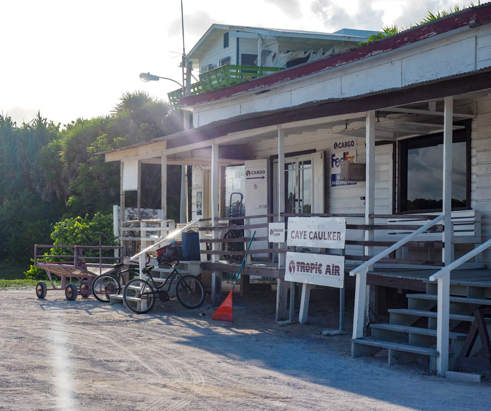 small rustic island airport