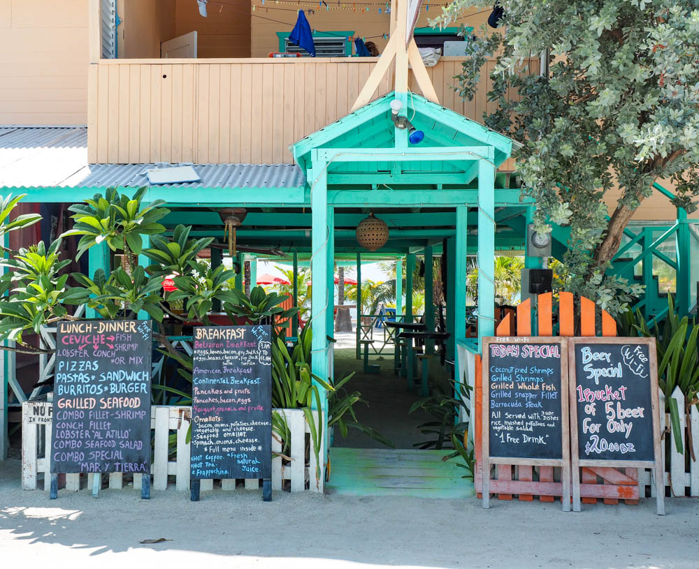 from exterior of tropical island restaurant