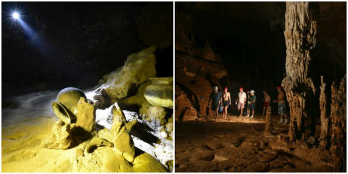 Ancient artifacts and interior of ATM Cave in Belize | Map | San Ignacio, Belize | Cayo District | Tapir Mountain Nature Reserve | Actun Tunichil Muknal | Maya | Mayan archaeological site | skeletal remains | Cave of the Sone Sepulcher | Pacz Tours