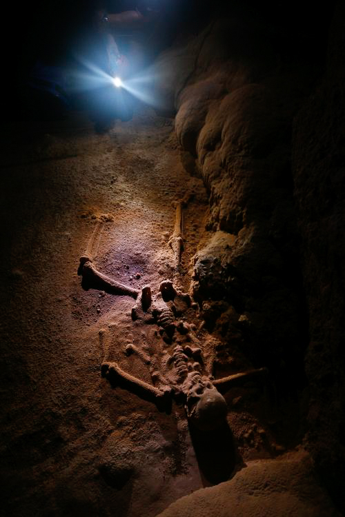 Ancient skeleton / Touring the ATM Cave in Belize: Tips, Advice, Expectations, and more