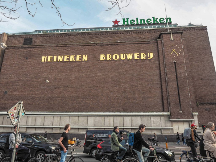 Building exterior | The Heineken Experience in Amsterdam | the Netherlands | Heineken Brewery | brewery tour | VIP tasting | beer | Amstel | Brand | Affligem | Heineken 41 | beer tasting