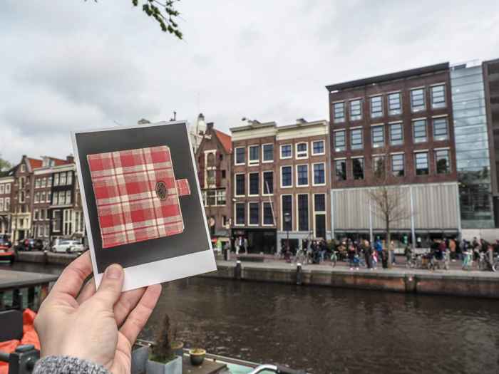 Diary of Anne Frank in front of the Anne Frank House as part of my 3 days in Amsterdam, Netherlands | Dutch history | WWII