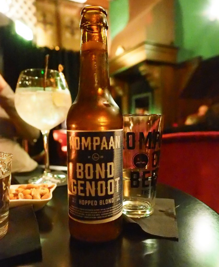 Bond Genoot beer at Bar Oldenhof in Amsterdam | 3 days in Amsterdam, Netherlands | Speakeasy in the Jordaan neighborhood