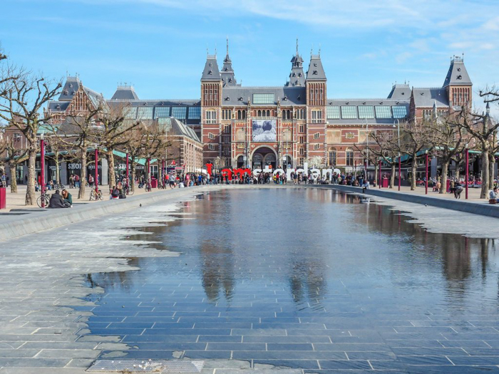 Exterior of the Rijksmuseum and the I AMSTERDAM sign | 3 days in Amsterdam, Netherlands | Dutch art history and architecture