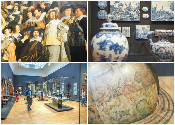 paintings, globe, displays, ceramics at the Rijksmuseum | Amsterdam, Netherlands | Dutch art history