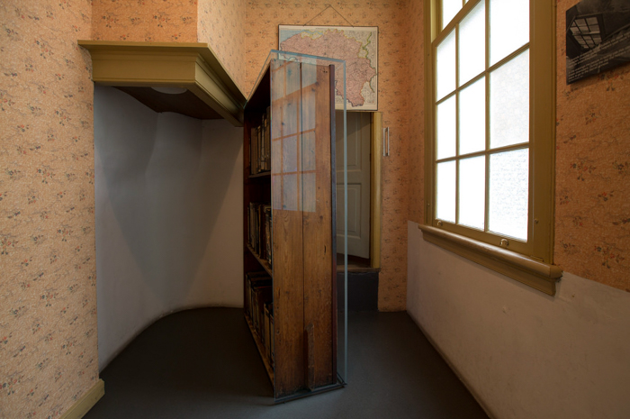 Hidden stairs behind the bookcase inside the Anne Frank House in Amsterdam | 3 days in Amsterdam, Netherland | Dutch History | WW2 | Diary of Anne Frank