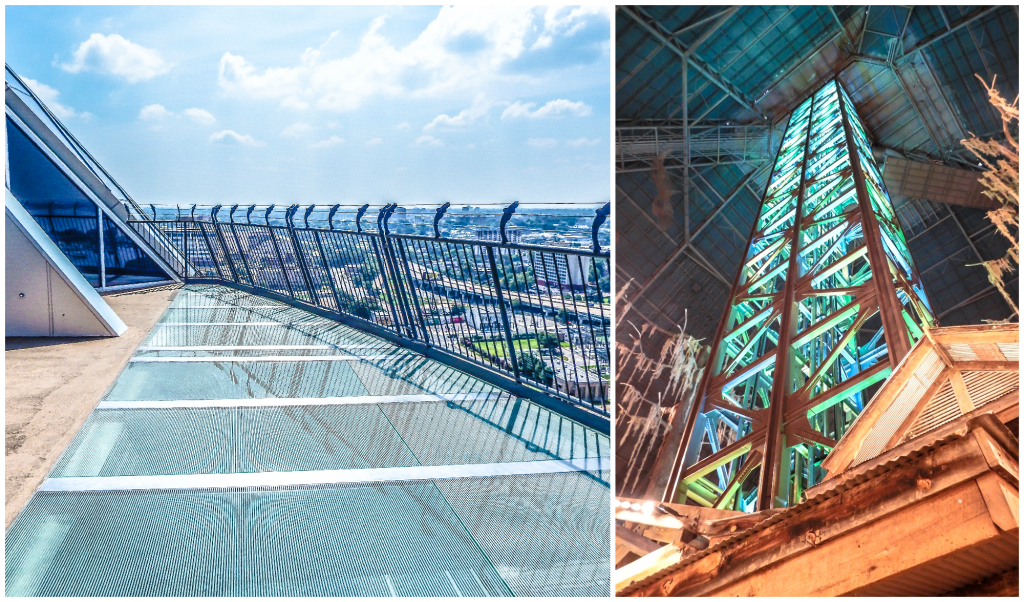Memphis, Tennessee is weird. Ride the country's tallest free-standing elevator to the rooftop lookout at the Bass Pro Pyramid.