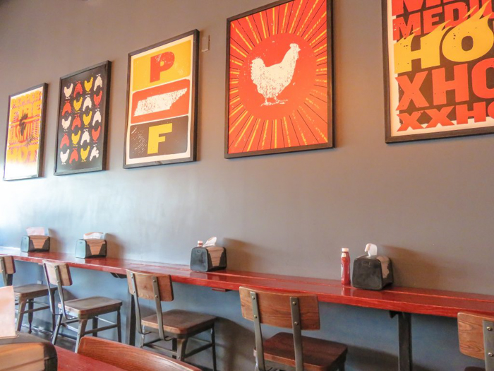 An exploration of Nashville Hot Chicken | Pepperfire Hot Chicken | Nashville, Tennessee | chicken and waffles, chicken tenders, spicy fried chicken | Southern cuisine | Soul food | inside of the building