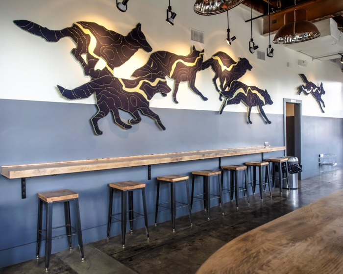Memphis craft breweries | Ghost River Brewing Co. | Craft beer in Downtown Memphis, Tennessee | Wolf River wall art