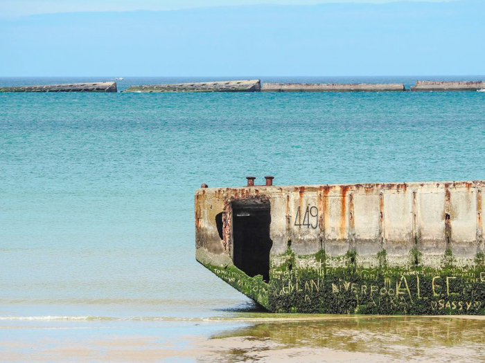 The best D-Day sites to visit in Normandy, France | WWII | WW2 | Arromanches | Artificial harbor remains