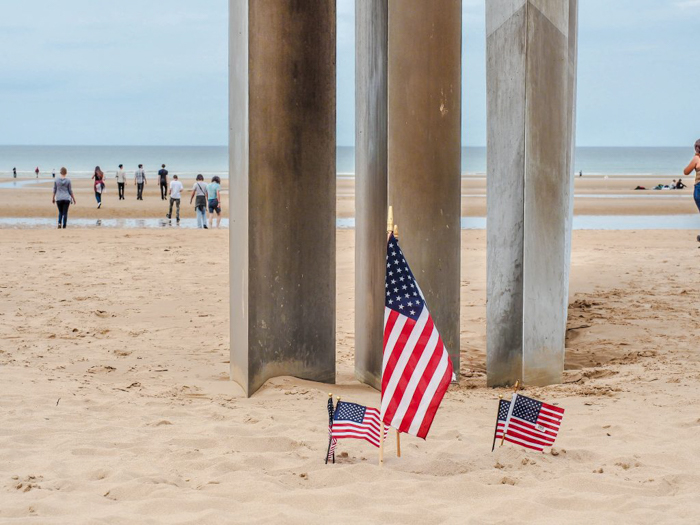 The best D-Day sites to visit in Normandy, France | WWII | WW2 | Omaha Beach | American flags