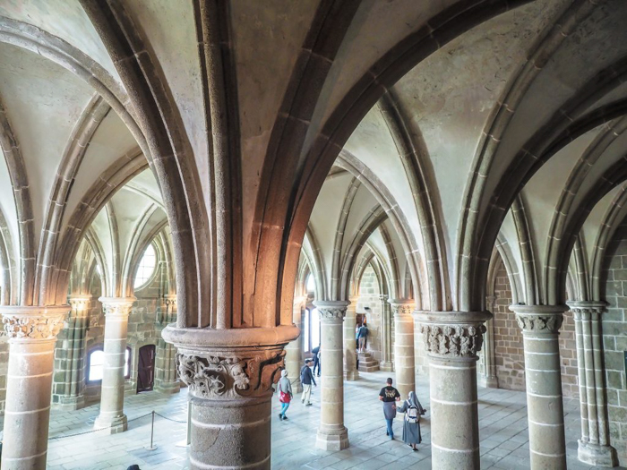 It's actually worth visiting Mont Saint Michel | Normandy, France | Medieval abbey on an island | Bucket list | Disney fairy tale castle inspiration | Mont-St-Michel | interior