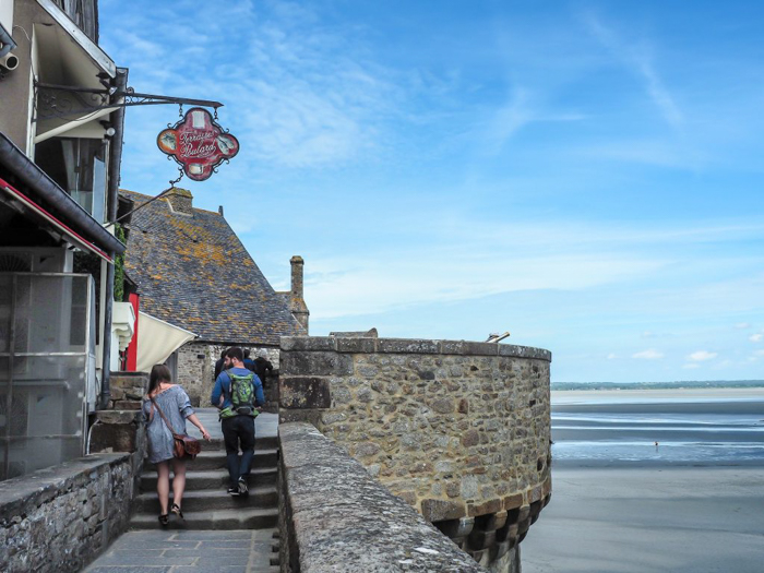 It's actually worth visiting Mont Saint Michel | Normandy, France | Medieval abbey on an island | Bucket list | Disney fairy tale castle inspiration | Mont-St-Michel | balcony