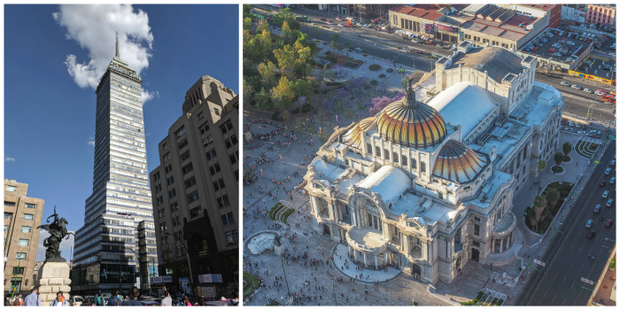 15 essential Mexico City experiences for the best trip ever | Mexico City must-do | Things to do in Mexico City | What to do in Mexico City | CDMX | Mexico DF | Can't-miss Mexico City activities and sights | Mexico City sightseeing | Palacio de Bellas Artes from the Torre Latinoamericana