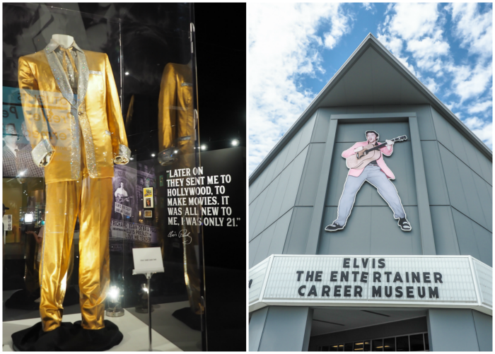 Gold lamé suit at the Elvis the Entertainer museum | 13 Reasons to Visit Graceland in Memphis, Tennessee even if you're not an Elvis Presley fan #Elvis #Graceland #Memphis #traveltips
