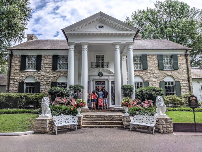 Front of Graceland | 13 Reasons to Visit Graceland in Memphis, Tennessee even if you're not an Elvis Presley fan #Elvis #Graceland #Memphis #traveltips