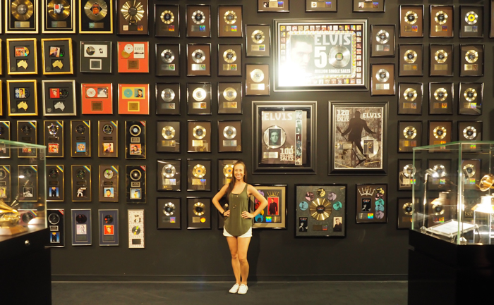 Wall of gold and platinum records | 13 Reasons to Visit Graceland in Memphis, Tennessee even if you're not an Elvis Presley fan #Elvis #Graceland #Memphis #traveltips