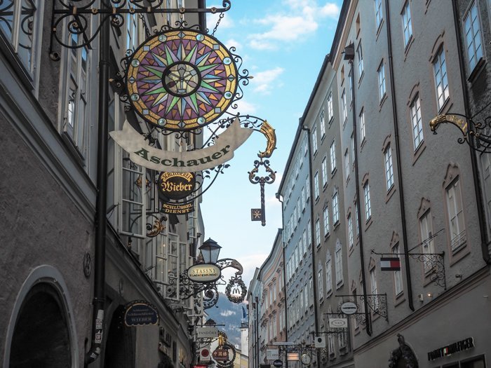 How to Squeeze in a Day Trip to Salzburg from Munich | Austria to Germany | Sound of music, mozart, castle, brewery, museums #salzburg #austria #thesoundofmusic #beer #mozart #daytrip #castle | Salzburg city center + Getreidegasse