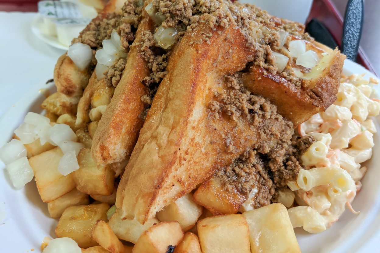 Nick Tahou Garbage Plate | Rochester, New York | Hamburger, Cheeseburger, Grilled Cheese, sausage | strange regional food obsessions