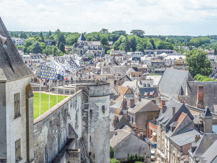 View from Chateau d'Amboise, Loire Valley, France