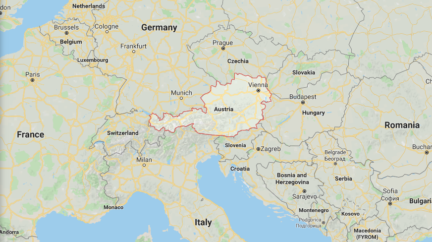 All about Austria | Map of Austria and surrounding countries #austria