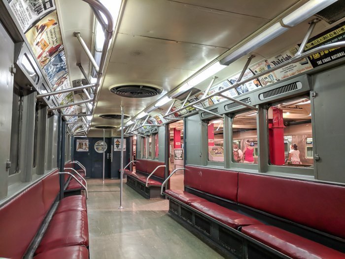 Vintage subway cars at Brooklyn's New York Transit Museum // Underground and Underrated | The best New York City museum you've never heard of | New York City hidden gem | #NewYorkCity #museum #transitmuseum #brooklyn #nycmuseum #traveltip #timebudgettravel