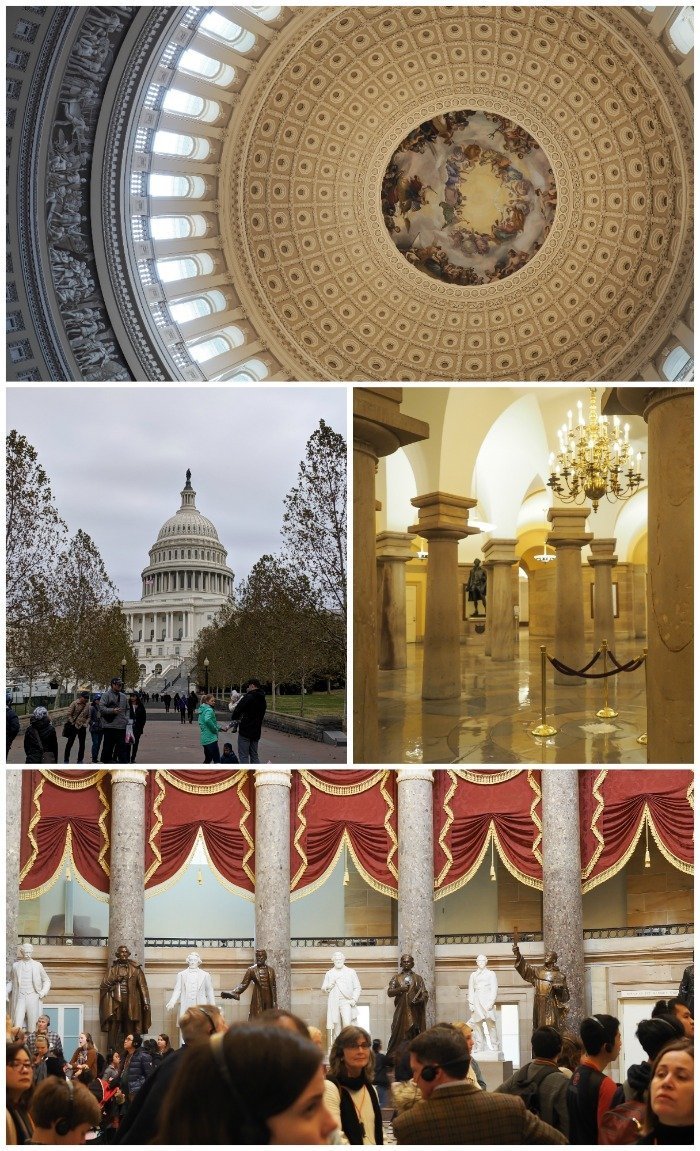 U.S. Capitol building tour, capitol rotunda | A Jam-Packed 3 Days in Washington DC Itinerary for First Time Visitors | #washingtondc #timebudgettravel #USA