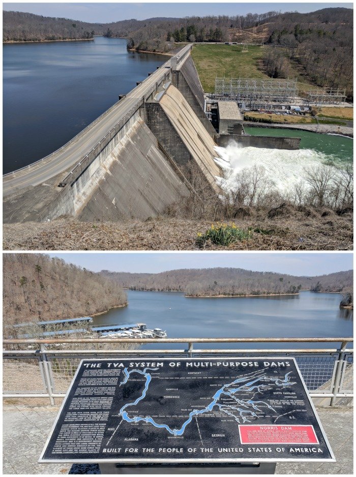 Norris Dam | 7 Ways to Spend a Day in Oak Ridge, Tennessee | Manhattan Project | Atomic bomb | World War II | Department of Energy | Y-12, X-10 graphite reactor | #Oakridge #WWII #manhattanproject #tennessee