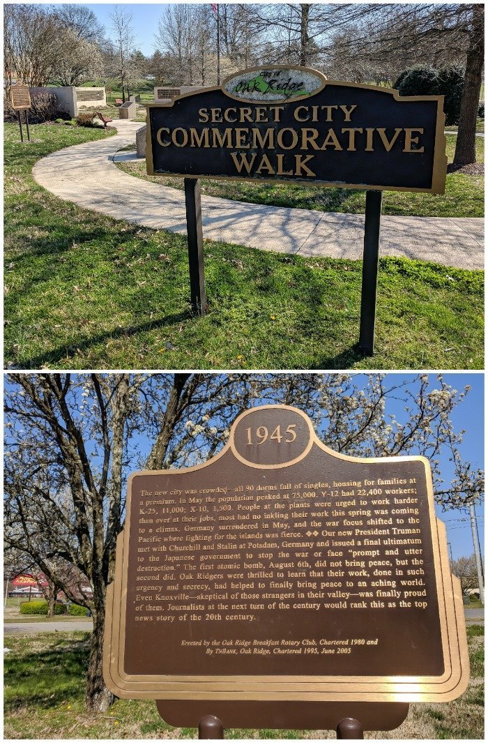 Secret City Commemorative Walk | 7 Ways to Spend a Day in Oak Ridge, Tennessee | Manhattan Project | Atomic bomb | World War II | Department of Energy | Y-12, X-10 graphite reactor | #Oakridge #WWII #manhattanproject #tennessee