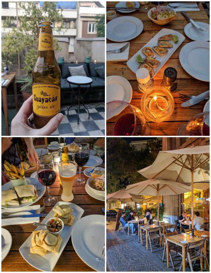 How to Spend One Week in Chile and Cover All the Bases | Santiago and dinner at Casa Lastarria in Barrio Lastarria #santiago #chile #empanadas #aerialviews #casalastarria #whattodoinchile #weekinchile #rooftop
