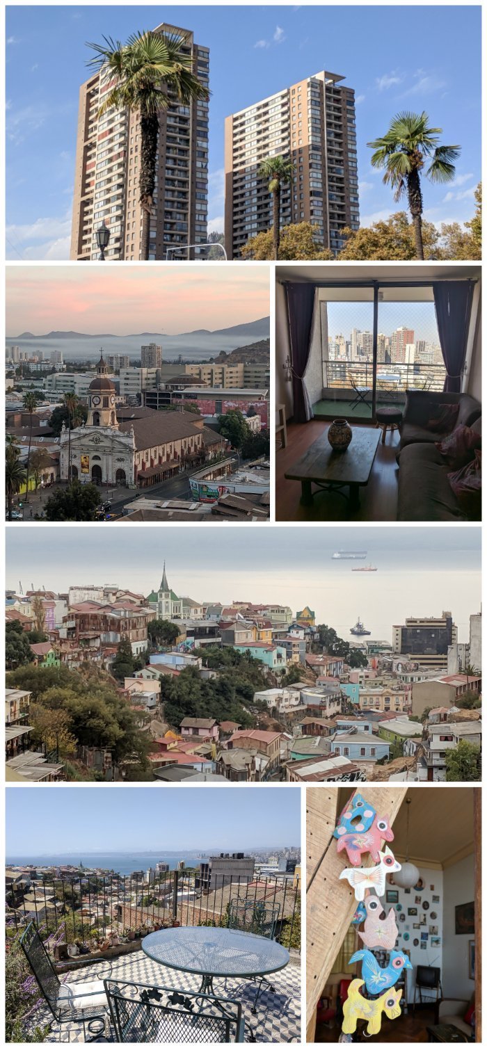 How to Spend One Week in Chile and Cover All the Bases | Where to stay in Chile, Santiago and Valparaiso #chile #santiago #whattodoinchile #weekinchile #valparaiso #chileairbnb #terrace