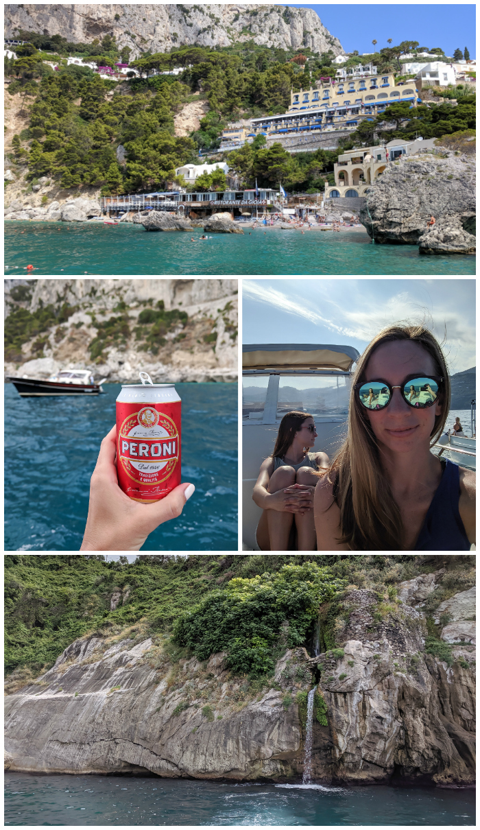 5 days in sorrento, italy + amalfi coast, day trip to Capri, boat tour, waterfalls #sorrento #italy #capri #daytrip 