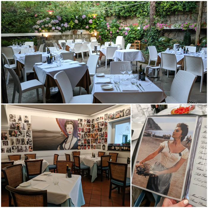 5 days in sorrento, italy, dinner at donna sophia loren #sorrento #italy #italianfood #donnasophia